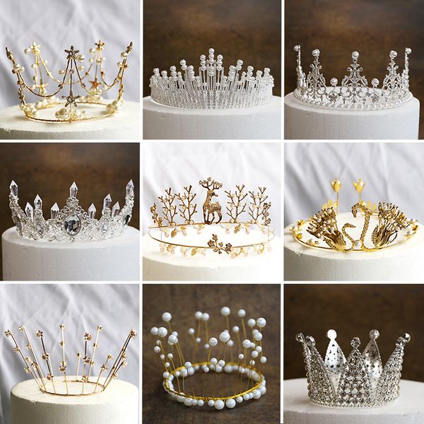crown cake decoration children queen flowers handmade pearl plug-in bridal ornament round head, Silver
crown cake decoration children queen flowers handmade pearl plug-in bridal ornament round head, Silver