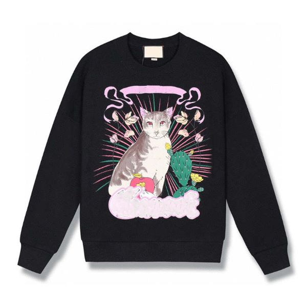 fashion design winter new retro cartoon cat round neck pullover women's light luxury city casual loose hoodies size s, Black
fashion design winter new retro cartoon cat round neck pullover women's light luxury city casual loose hoodies size s, Black