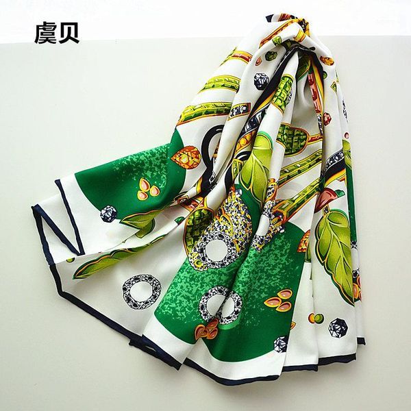 white and green women scarves big size silk twill scarf square shawl ladies neckerchief female bandana 90cm*90cm christmas gift1
white and green women scarves big size silk twill scarf square shawl ladies neckerchief female bandana 90cm*90cm christmas gift1