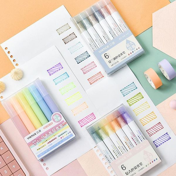 highlighters 6pcs retro color highlighter pen set morandi candy fluorescent marker spot liner pens for drawing diary note office school f846, Black;red
highlighters 6pcs retro color highlighter pen set morandi candy fluorescent marker spot liner pens for drawing diary note office school f846, Black;red