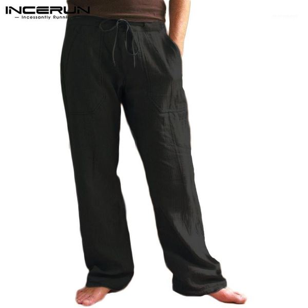 men's pants incerun mens cotton drawstring vintage solid loose pockets joggers streetwear casual trousers men workout sweatpants s-5xl1, Black
men's pants incerun mens cotton drawstring vintage solid loose pockets joggers streetwear casual trousers men workout sweatpants s-5xl1, Black