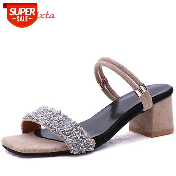 aphixta shoes women sandals luxury crystal shoes summer open toe buckle chunky heels rhinestone slippers silver gold large size #ql28, Black
aphixta shoes women sandals luxury crystal shoes summer open toe buckle chunky heels rhinestone slippers silver gold large size #ql28, Black