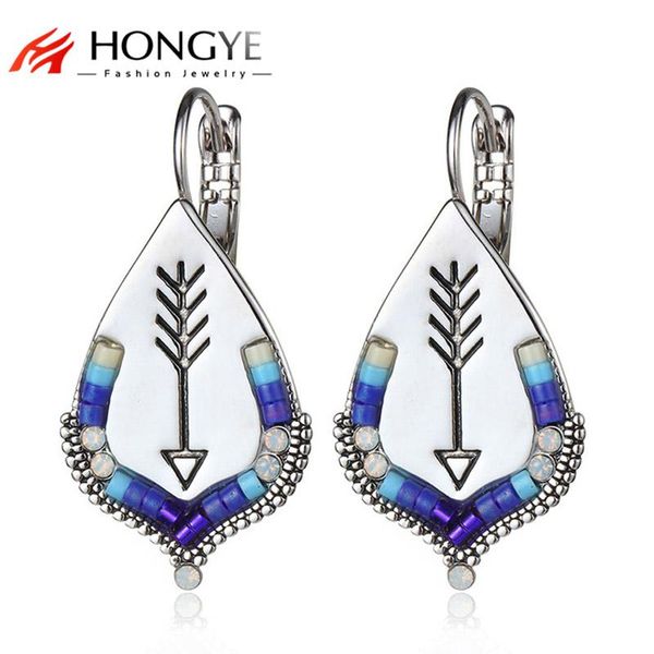 hongye summer style bohemian beaded unique shape punk carving arrow stud earring for women bijoux, Golden;silver
hongye summer style bohemian beaded unique shape punk carving arrow stud earring for women bijoux, Golden;silver