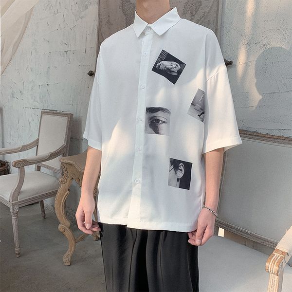 2020 summer new / 5 short sleeve casual versatile inch shirt men's fashion, White;black
2020 summer new / 5 short sleeve casual versatile inch shirt men's fashion, White;black
