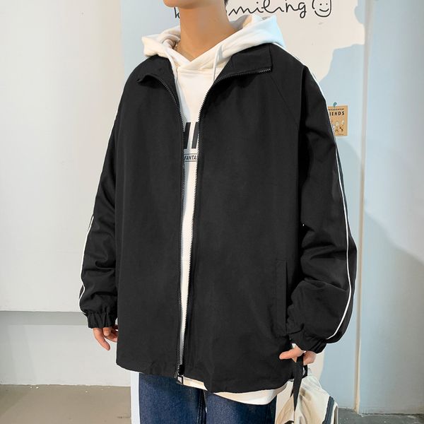 2021 coat men's fatter plus size overweight trend versatile handsome youth student spring jacket, Black;brown
2021 coat men's fatter plus size overweight trend versatile handsome youth student spring jacket, Black;brown