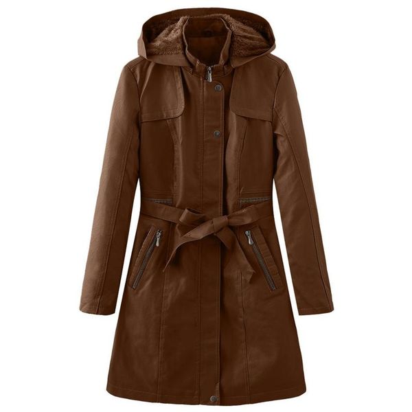 warm elegant winter outerwear thick women mid long fleece pu leather windbreaker coat, Tan;black
warm elegant winter outerwear thick women mid long fleece pu leather windbreaker coat, Tan;black
