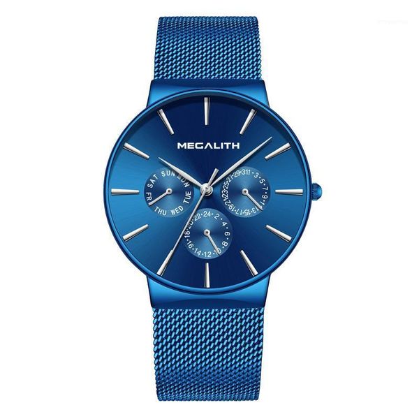 megalith mens chronograph watch new arrival mesh strap sports waterproof quartz watch for men reloj hombre 00471, Slivery;brown
megalith mens chronograph watch new arrival mesh strap sports waterproof quartz watch for men reloj hombre 00471, Slivery;brown