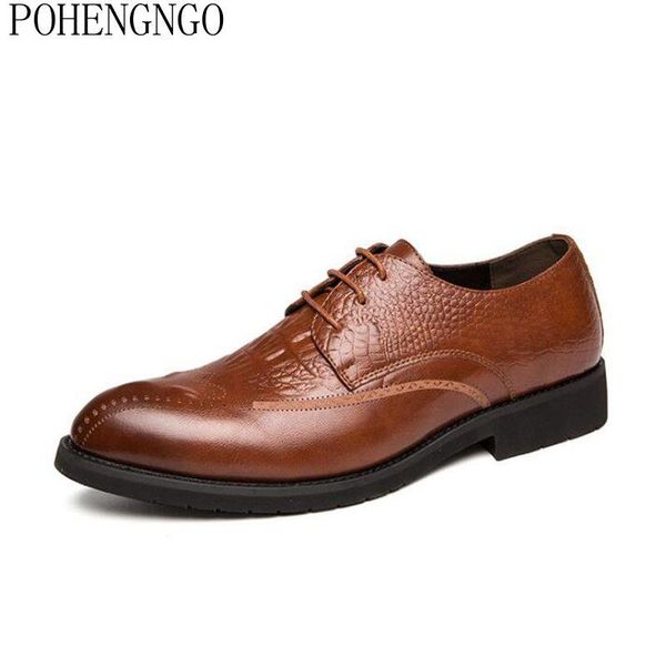 men dress shoes plus size crocodile brogues pointed toe office wedding designer elegant classic fashion men formal shoes, Black
men dress shoes plus size crocodile brogues pointed toe office wedding designer elegant classic fashion men formal shoes, Black