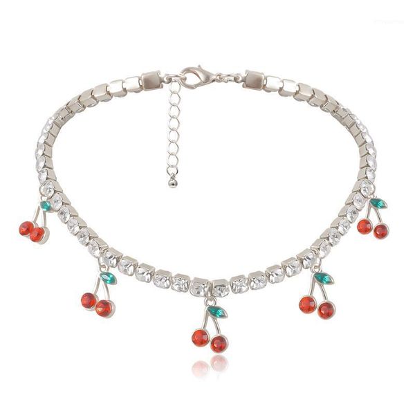 charm rhinestone cherry pendant necklace women statement rhineatone chain choker crystal collar girls hip hop jewelry1, Golden;silver
charm rhinestone cherry pendant necklace women statement rhineatone chain choker crystal collar girls hip hop jewelry1, Golden;silver