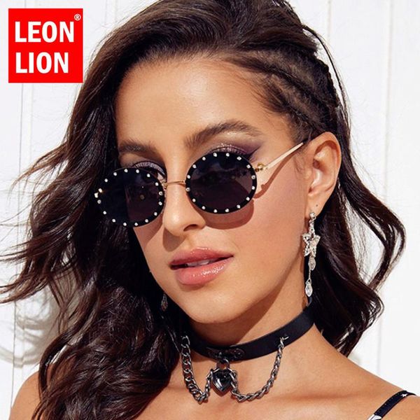 leonlion 2021 round retro sunglasses women diamond glasses women eyeglasses metal gafas de sol para hombre, White;black
leonlion 2021 round retro sunglasses women diamond glasses women eyeglasses metal gafas de sol para hombre, White;black