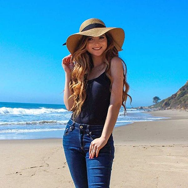 furtalk summer beach hat women large straw hat big brim sun hats uv protection foldable roll up floppy cap chapeu feminino 201015, Blue;gray
furtalk summer beach hat women large straw hat big brim sun hats uv protection foldable roll up floppy cap chapeu feminino 201015, Blue;gray