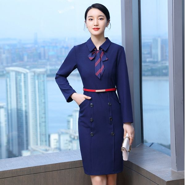 professional dress occupation women's dress nvqiu jewelry store shopping guide property customer service l front desk sales department, Black;gray
professional dress occupation women's dress nvqiu jewelry store shopping guide property customer service l front desk sales department, Black;gray