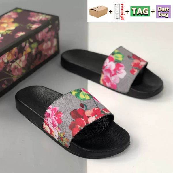 with box slides designer slippers shoes summer sandals beach floral leather rubber flats sandal luxury platform men women sneakers us 4.5-12, Black
with box slides designer slippers shoes summer sandals beach floral leather rubber flats sandal luxury platform men women sneakers us 4.5-12, Black