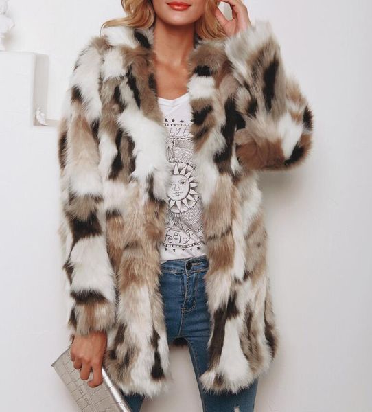 fashion suit collar mixed color imitation fur coat female coat long-sleeved autumn and winter, Black
fashion suit collar mixed color imitation fur coat female coat long-sleeved autumn and winter, Black