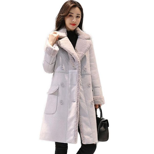 women winter jacket new deerskin velvet jacket women's cotton coat ladies mid-length overcoat fashion thicken women parkas a258, Black
women winter jacket new deerskin velvet jacket women's cotton coat ladies mid-length overcoat fashion thicken women parkas a258, Black