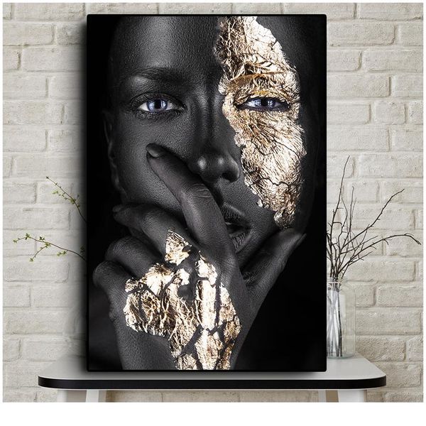 african art black and gold woman oil painting on canvas cuadros posters and prints scandinavian wall art picture for liv wmtfgd
african art black and gold woman oil painting on canvas cuadros posters and prints scandinavian wall art picture for liv wmtfgd