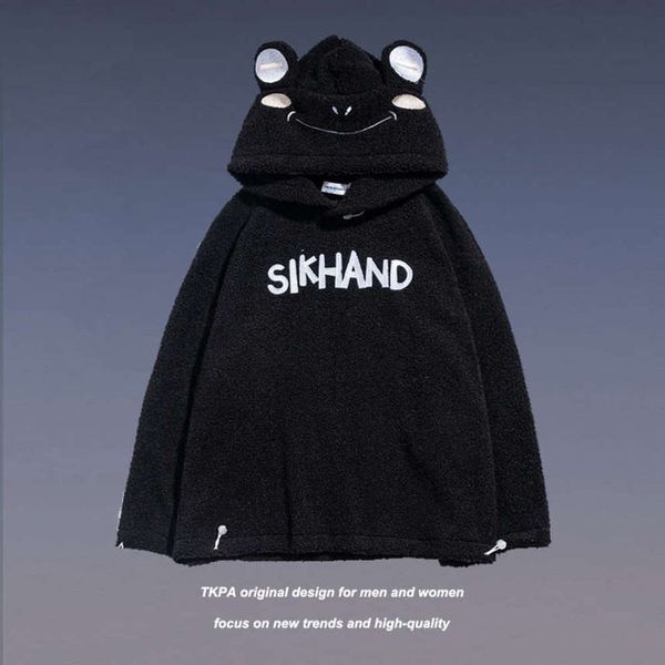 tkpa guochao.com red cute bear hat fur coat men's and women's korean version couple pullover hooded sweater, Black
tkpa guochao.com red cute bear hat fur coat men's and women's korean version couple pullover hooded sweater, Black