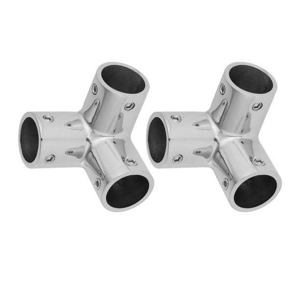 2 pieces marine grade 316 stainless steel boat hand rail fitting 3 way corner elbow hardware for 1''/25mm tubing
2 pieces marine grade 316 stainless steel boat hand rail fitting 3 way corner elbow hardware for 1''/25mm tubing