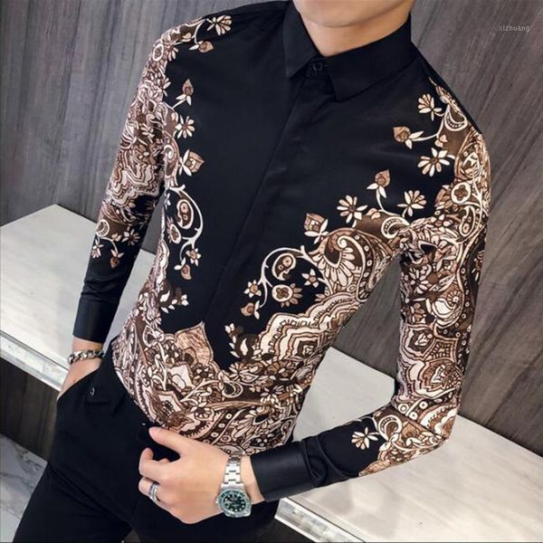 men's casual shirts men fashion shirt long sleeve 2021 hawaiian latest mens summer luxury1, White;black
men's casual shirts men fashion shirt long sleeve 2021 hawaiian latest mens summer luxury1, White;black