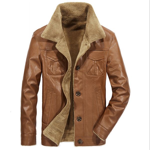 asstseries new men's leather jacket pu coats mens brand clothing thermal outerwear winter fur male fleece jackets, Black
asstseries new men's leather jacket pu coats mens brand clothing thermal outerwear winter fur male fleece jackets, Black