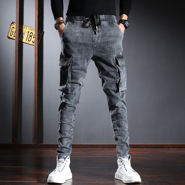 2021 new japanese designer fashion men jeans vintage retro elastic casual denim cargo pants streetwear big pocket hip hop jogger trousers 8r, Blue
2021 new japanese designer fashion men jeans vintage retro elastic casual denim cargo pants streetwear big pocket hip hop jogger trousers 8r, Blue