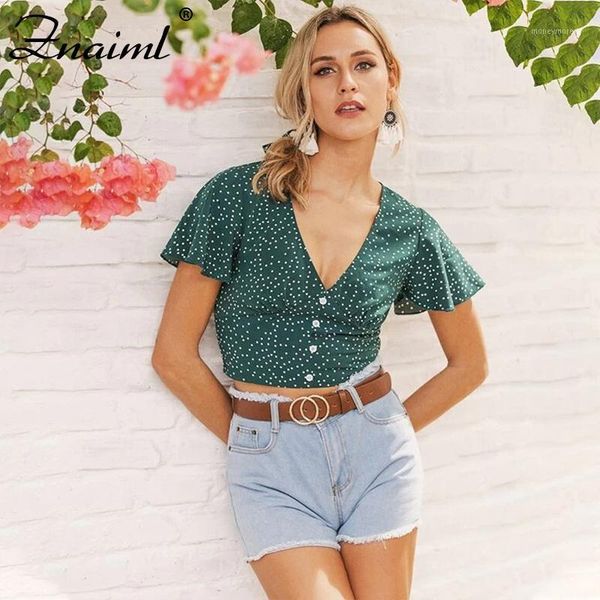 v-neck single-breasted women t-shirts casual polka dot printed tee summer female short sleeve shirts for women clothing1, White
v-neck single-breasted women t-shirts casual polka dot printed tee summer female short sleeve shirts for women clothing1, White