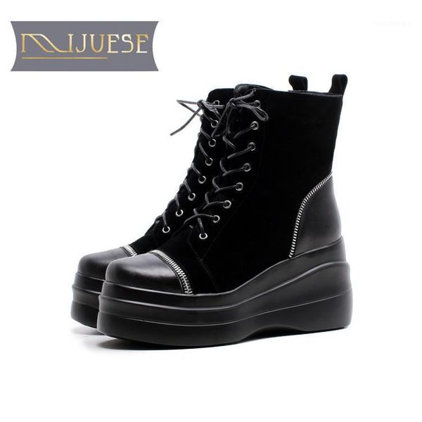 boots mljuese 2021 women ankle cow leather black color winter warm short plush wedges platform1
boots mljuese 2021 women ankle cow leather black color winter warm short plush wedges platform1