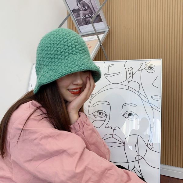 outlet 2021 new winter women's warm korean versatile hand thick stick needle wool basin knitted fisherman's hat, Blue;gray
outlet 2021 new winter women's warm korean versatile hand thick stick needle wool basin knitted fisherman's hat, Blue;gray