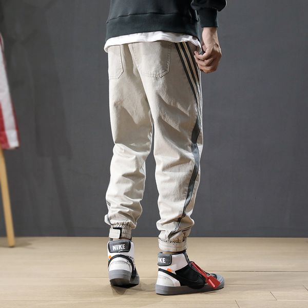 2021 new japanese style fashion men jeans loose fit stripe designer denim cargo pants wide leg harem trousers streetwear hip hop joggers 1z7, Blue
2021 new japanese style fashion men jeans loose fit stripe designer denim cargo pants wide leg harem trousers streetwear hip hop joggers 1z7, Blue