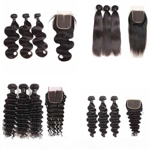 бразильский девы волос плетение с закрытием natural black 3 связки с кружевом закрытие straight волос объемной волны утков выдвижения челове
бразильский девы волос плетение с закрытием natural black 3 связки с кружевом закрытие straight волос объемной волны утков выдвижения челове