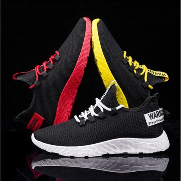 breathable new mesh men casual lace-up sneakers no-slip for male tennis flying weaving tourist leisure sports shoes, Black
breathable new mesh men casual lace-up sneakers no-slip for male tennis flying weaving tourist leisure sports shoes, Black