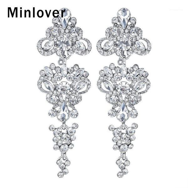 minlover siver color bride wedding long drop earrings for women rhinestone chandelier dangle earrings fashion jewelry 2020 eh1981, Silver
minlover siver color bride wedding long drop earrings for women rhinestone chandelier dangle earrings fashion jewelry 2020 eh1981, Silver