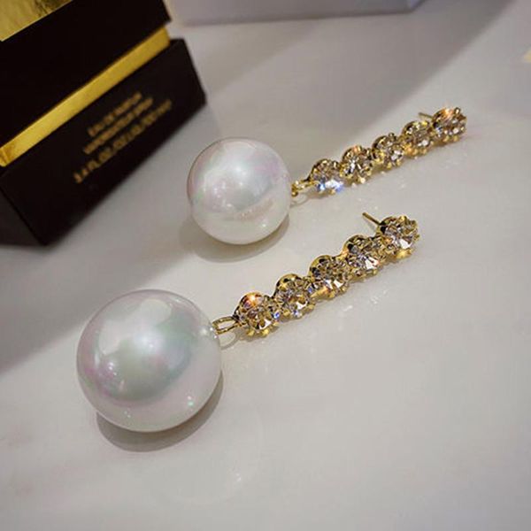 big pearl earings long fashion jewelry 2021 new dangle crystal ear rings for women european korean trendy elegant style luxury, Golden;silver
big pearl earings long fashion jewelry 2021 new dangle crystal ear rings for women european korean trendy elegant style luxury, Golden;silver