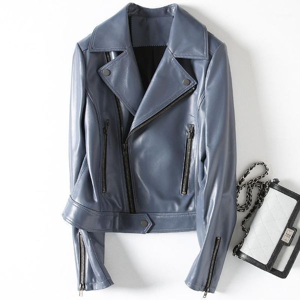 100% genuine leather jacket slim cool lady pu zipper femme shearling jacket women baranica hq18-cjx1811a lxr111, Black
100% genuine leather jacket slim cool lady pu zipper femme shearling jacket women baranica hq18-cjx1811a lxr111, Black