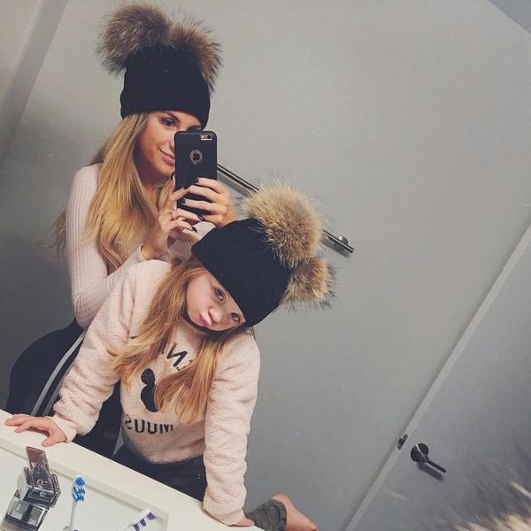 fashion parent-child caps cute infant baby pompon winter hat double fur ball hat mother kids warm knitted hat newborn be qyldtl, Yellow
fashion parent-child caps cute infant baby pompon winter hat double fur ball hat mother kids warm knitted hat newborn be qyldtl, Yellow