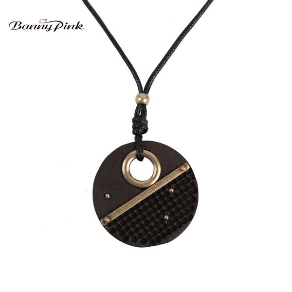 pendant necklaces banny pink vintage round wood necklace for women ethnic circle statement big dangle black rope chain, Silver
pendant necklaces banny pink vintage round wood necklace for women ethnic circle statement big dangle black rope chain, Silver