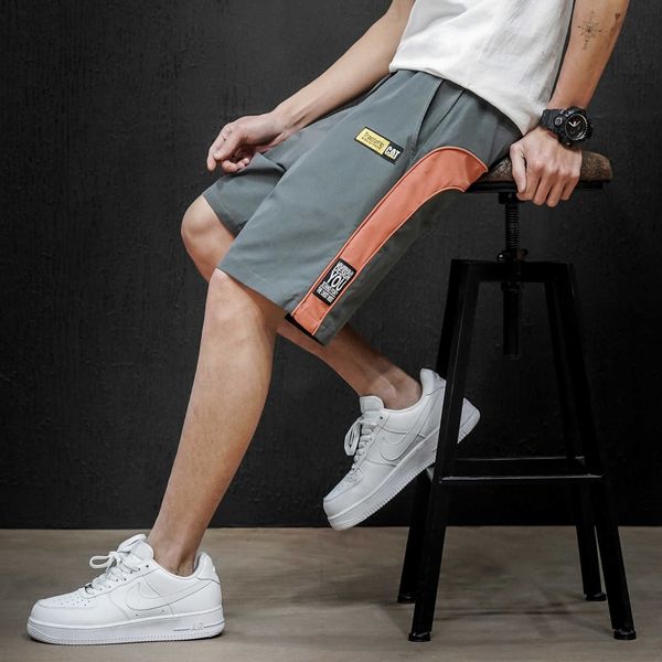 sports shorts men's korean versatile casual beach pants summer fashion brand loose student straight capris, White;black
sports shorts men's korean versatile casual beach pants summer fashion brand loose student straight capris, White;black