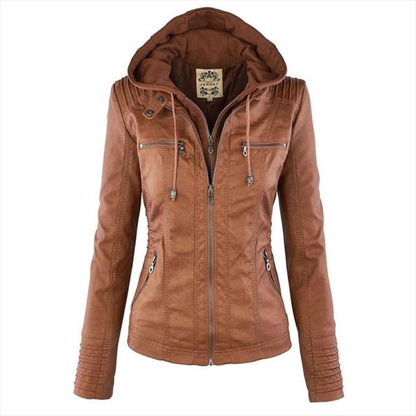 gothic faux leather jacket women 2019 khaki winter motorcycle jacket hoodies outerwear faux leather pu basic coat, Black
gothic faux leather jacket women 2019 khaki winter motorcycle jacket hoodies outerwear faux leather pu basic coat, Black