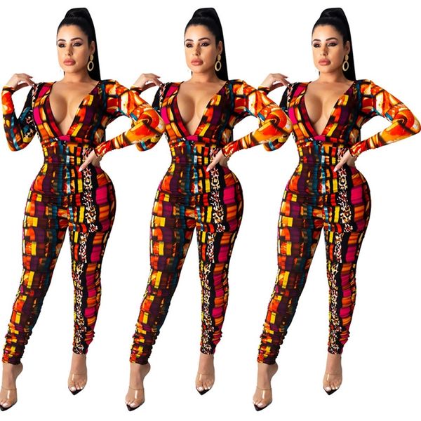 plus size women designer clothes deep v-neck leopard print pleated jumpsuit fashion long sleeves jumpsuit tight ladies rompers cz103002, White
plus size women designer clothes deep v-neck leopard print pleated jumpsuit fashion long sleeves jumpsuit tight ladies rompers cz103002, White