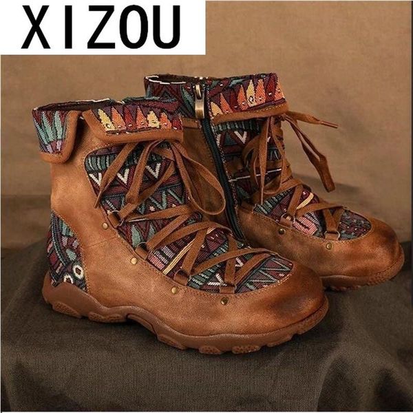 women's ladies retro bohemian style ankle zip short boots booties casual shoes women's winter boots botas mujer new 2020, Black
women's ladies retro bohemian style ankle zip short boots booties casual shoes women's winter boots botas mujer new 2020, Black