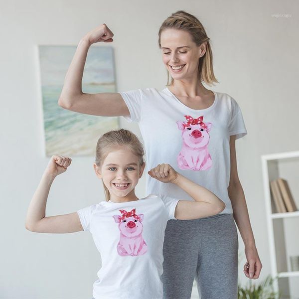 family matching outfits tshirts mother and daughter baby girls clothes summer casual children set piggy pink cotton look kids cloth1, Blue
family matching outfits tshirts mother and daughter baby girls clothes summer casual children set piggy pink cotton look kids cloth1, Blue