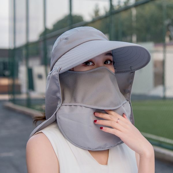 cokk summer hats for women sun hat with breathable suncreen outdoor bicycling beach cap visor wide brim sunhat female new 201015, Blue;gray
cokk summer hats for women sun hat with breathable suncreen outdoor bicycling beach cap visor wide brim sunhat female new 201015, Blue;gray