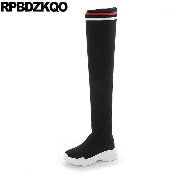 boots british sock knit shoes slip on platform long stretch thigh high slim over the knee women winter 2021 wedge autumn black1, Black
boots british sock knit shoes slip on platform long stretch thigh high slim over the knee women winter 2021 wedge autumn black1, Black