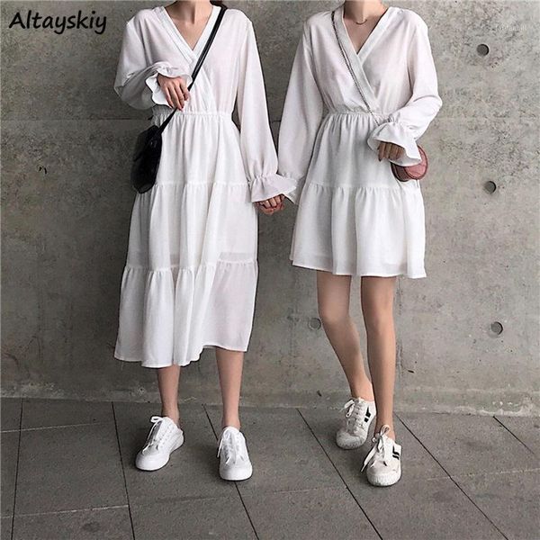 dress women loose v-neck black white dresses womens spliced lace empire simple solid leisure ruffles flare sleeve stylish chic1, Black;gray
dress women loose v-neck black white dresses womens spliced lace empire simple solid leisure ruffles flare sleeve stylish chic1, Black;gray