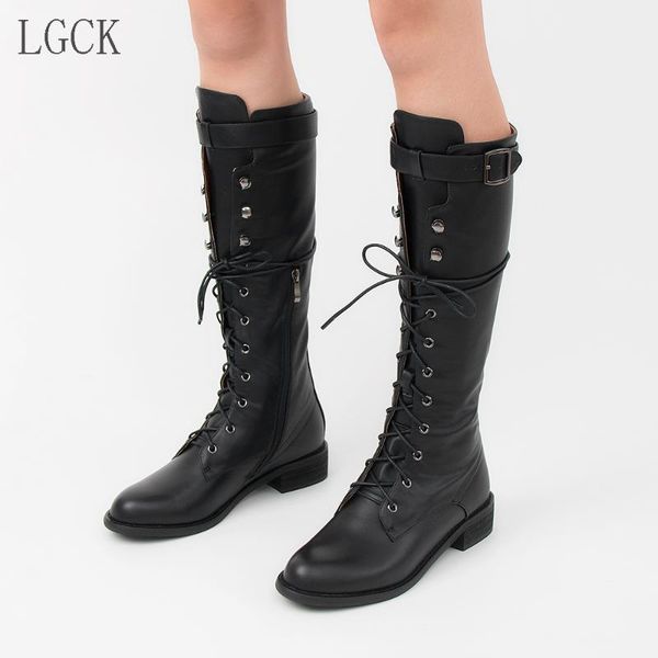 boots plus size 34-43 fashion winter buckle zip lacing knee high women punk style woman patent leather riding long, Black
boots plus size 34-43 fashion winter buckle zip lacing knee high women punk style woman patent leather riding long, Black