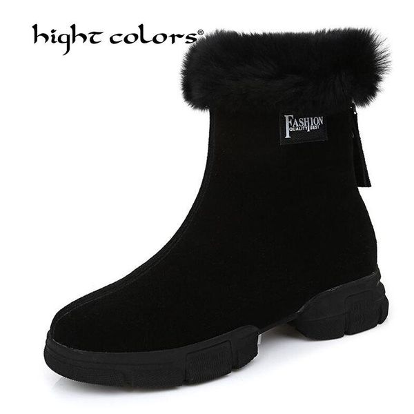 new 2020 fashion winter shoes women's cow suede high heel boots casual comfortable warm woman snow boots t3213, Black
new 2020 fashion winter shoes women's cow suede high heel boots casual comfortable warm woman snow boots t3213, Black