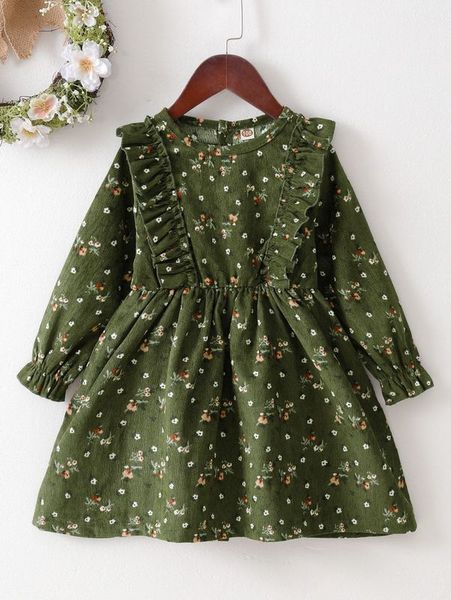 toddler girls ditsy floral ruffle trim flounce sleeve corduroy dress she, Red;yellow
toddler girls ditsy floral ruffle trim flounce sleeve corduroy dress she, Red;yellow