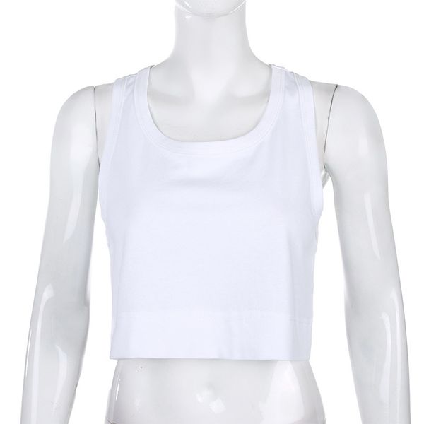 2021 new cross border sale european style and short american open navel solid basic color female summer vest casual 2x7s, White
2021 new cross border sale european style and short american open navel solid basic color female summer vest casual 2x7s, White