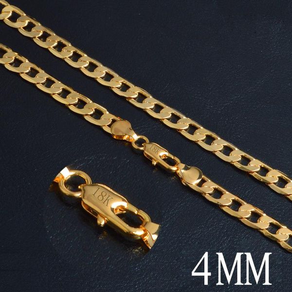 50cm long 4mm men's women couple 18k stamped gold color filled crub cuban link chain necklace herringbone chain male jewelry, Silver
50cm long 4mm men's women couple 18k stamped gold color filled crub cuban link chain necklace herringbone chain male jewelry, Silver