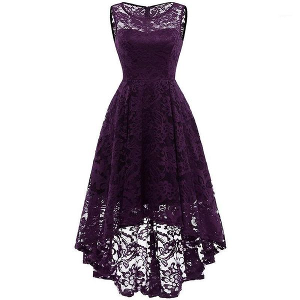 women floral lace dress solid color sleeveless irregular hem formal party midi dress summer beach casual vestidos1, Black;gray
women floral lace dress solid color sleeveless irregular hem formal party midi dress summer beach casual vestidos1, Black;gray